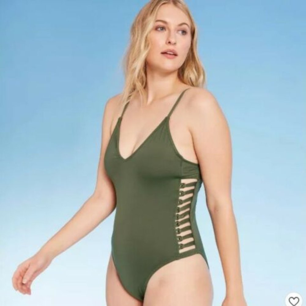 Women's Strappy Side One Piece Swimsuit